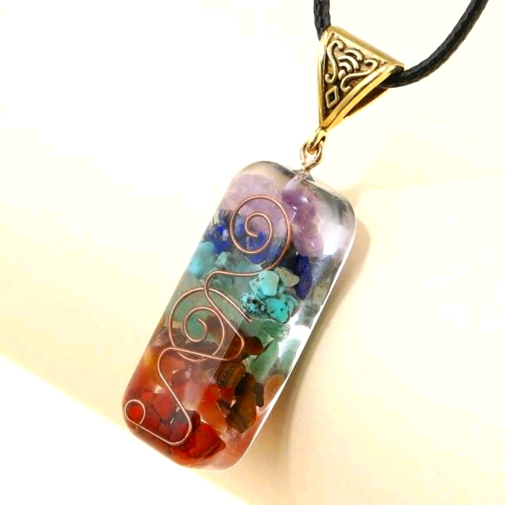 Orgonite Copper Chakra Necklace
